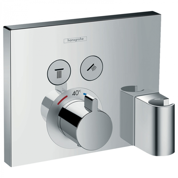 Baterie cu termostatat Hansgrohe, ShowerSelect, cu 2 functii, crom