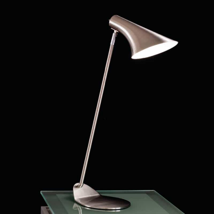 Lampa de birou Kelektron Studio 6, 1xE14, nichel satinat, on-off homesolutions.ro