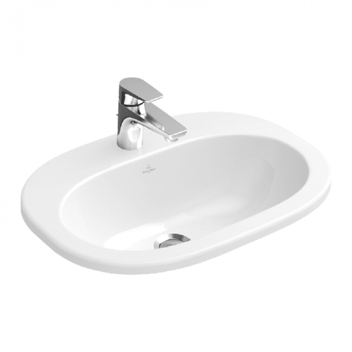 Lavoar incastrat Villeroy Boch, O.Novo, oval, 56 cm, alb alpin