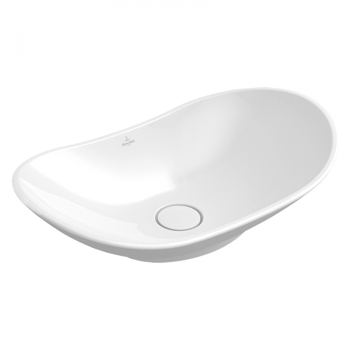 Lavoar pe blat Villeroy Boch, My Nature, oval, 61 cm, alb, CeramicPlus