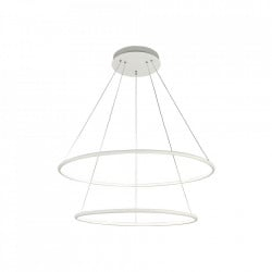 Lustra alba din metal cu 2 Led-Uri Nola Pendant Double Mini Maytoni