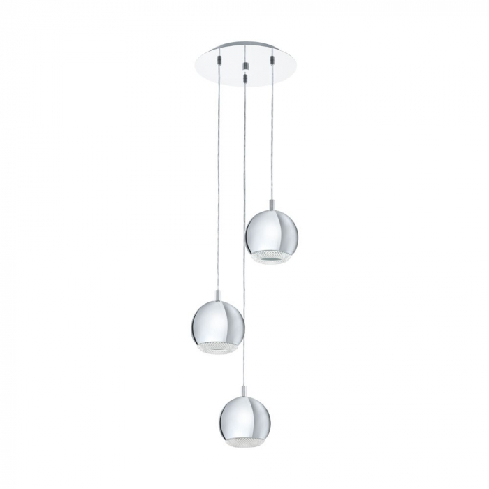 Lustra EGLO CONESSA 95913, GU10 3X3.3W O290mm, Otel, Transparent