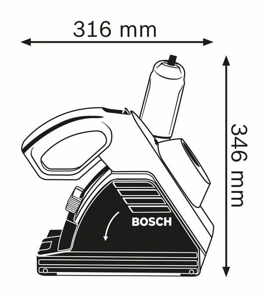 Masina de frezat caneluri Bosch GNF 35 CA, 1400W, 150mm, 35mm, 9300 rpm [2]