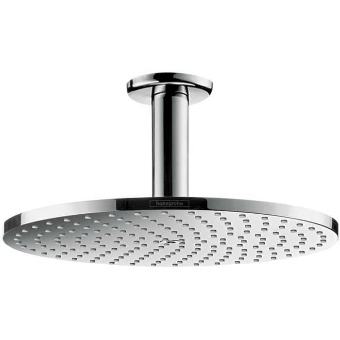 Palarie de dus fix cu brat Hansgrohe, Raindance S, montaj pe tavan, crom