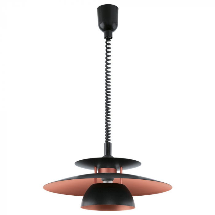 Pendul EGLO BRENDA 31666, E27 1X60W O430mm, Cupru, Negru