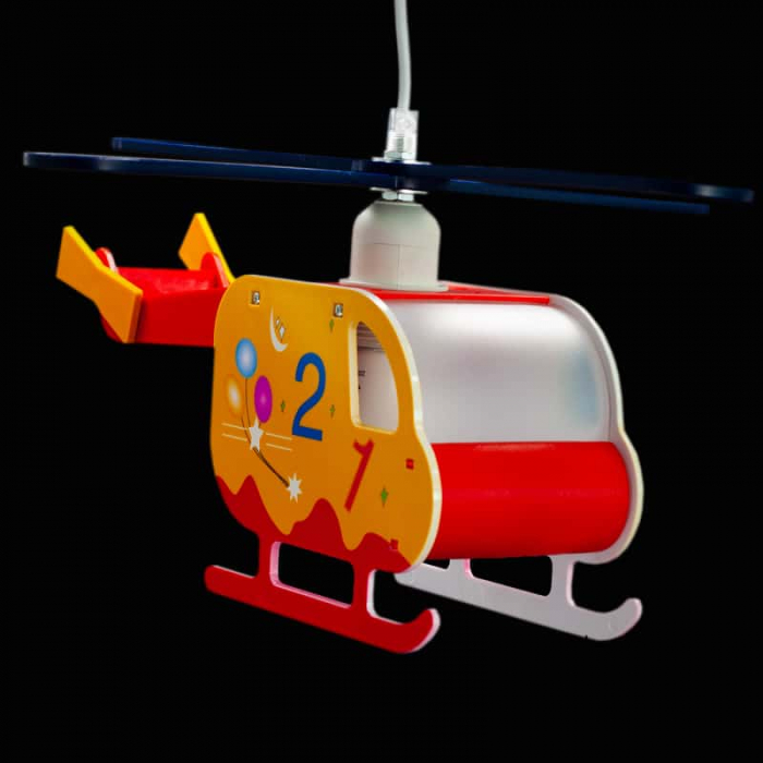 Poza Pendul Kelektron Helicopter 1, 1xE27, portocaliu-rosu