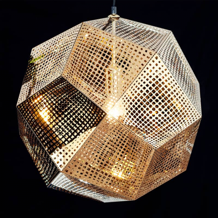 Poza Pendul Kelektron Polyhedron 1, 1xE27, auriu