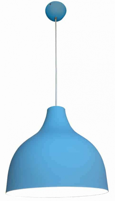 Pendul LED Kelektron Umbrella, 15W, alb-albastru