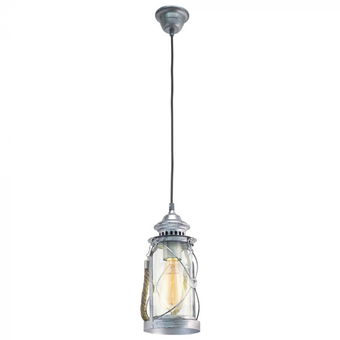 Pendul vintage EGLO BRADFORD 49214, E27 1X60W O140mm, Transparent