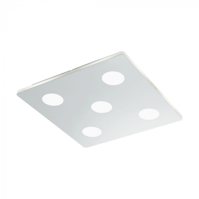 Plafoniera baie EGLO CABUS 96939, LED 5X4.5W 2100lm 3000K IP44, Otel, Satinat