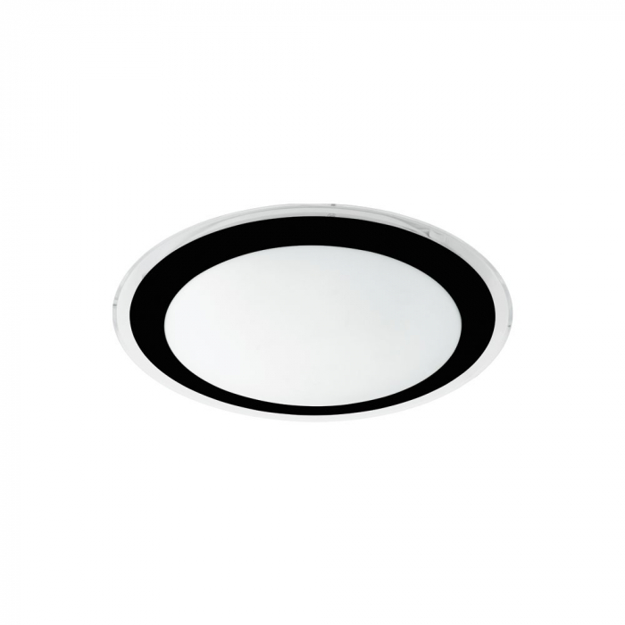 Plafoniera EGLO COMPETA 2 99404, LED 18W 2000lm 3000K O335mm, Otel, Transparent, Negru, Alb