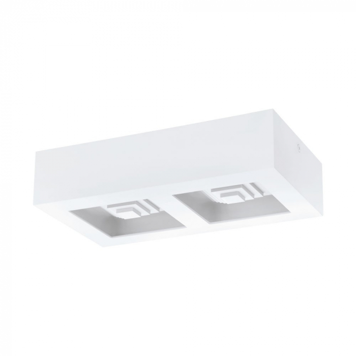 Plafoniera EGLO FERREROS 96792, LED 2X6.3W 1680lm 3000K, Otel, Alb