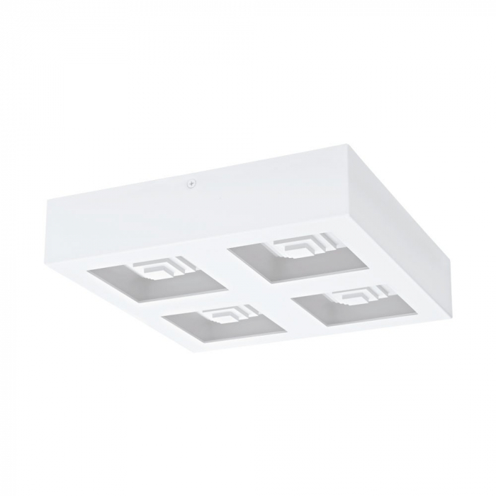 Plafoniera EGLO FERREROS 96794, LED 4X6.3W 3360lm 3000K, Otel, Alb