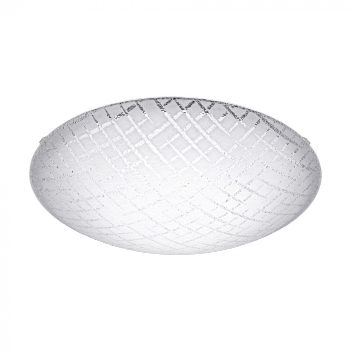 Plafoniera EGLO RICONTO 1 95675, LED 11W 950lm 3000K O250mm, Sticla, Alb