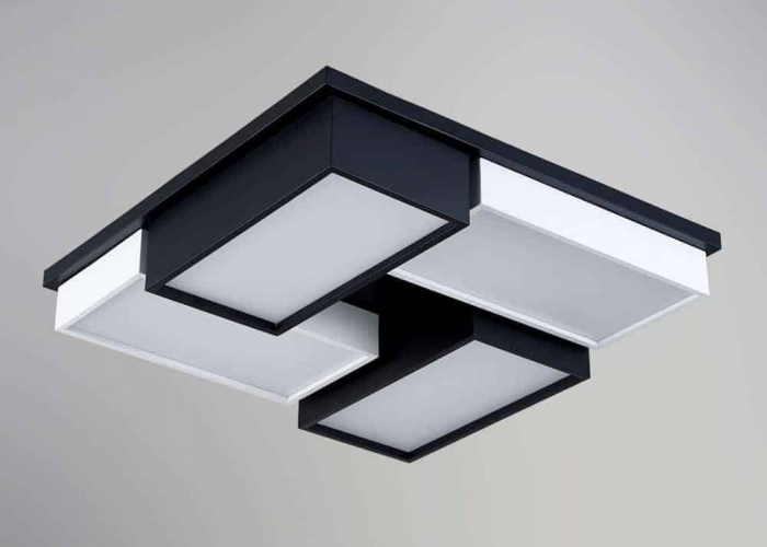 Plafoniera LED Kelektron Zen, 48W, alb-negru homesolutions.ro