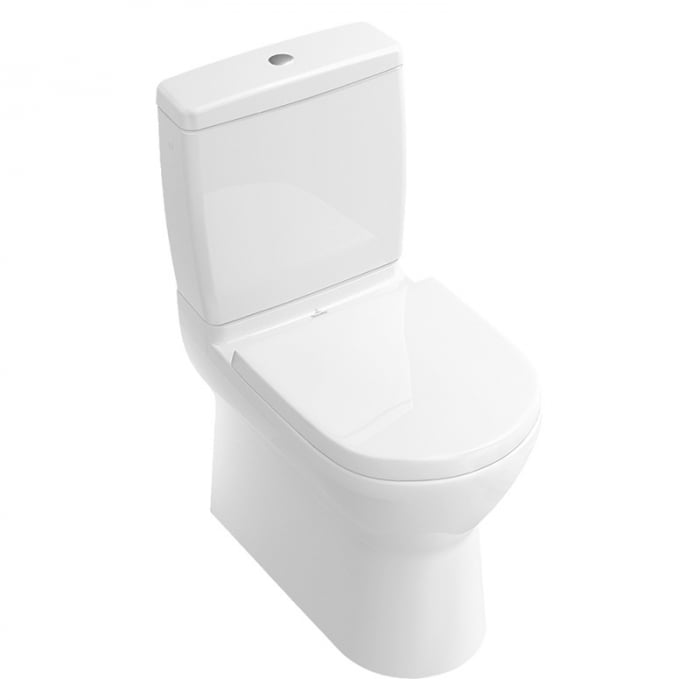 Set vas WC stativ Villeroy Boch, O.Novo, back-to-wall, alb homesolutions.ro
