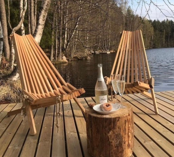 Sezlong Kevin lemn natural [7]