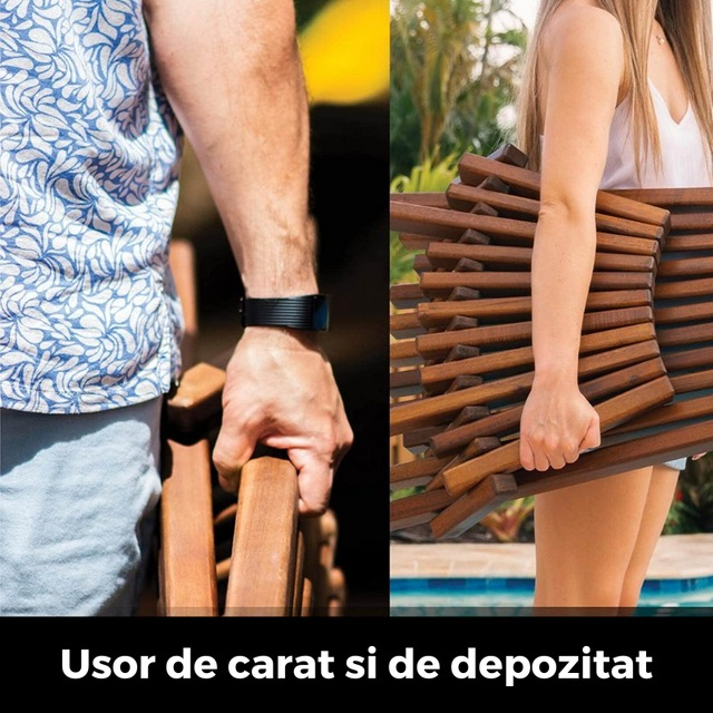 Sezlong Kevin lemn natural [9]