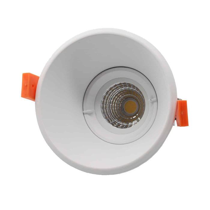 Spot fix LED incastrat Kelektron Essential, 7W, alb, rotund, IP20 homesolutions.ro