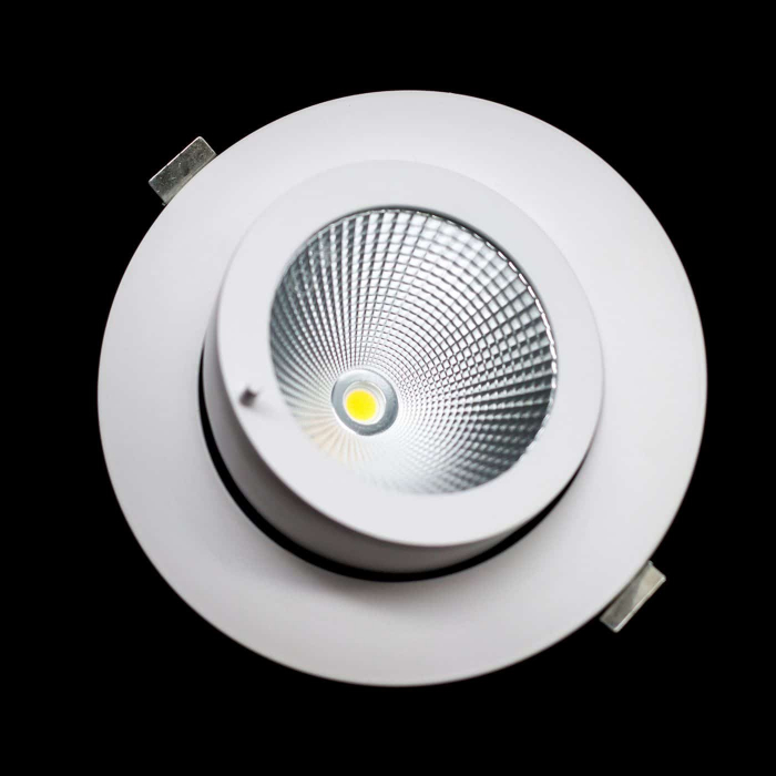 Spot mobil LED incastrat Kelektron Periscope, 20W, alb, rotund, IP20 homesolutions.ro