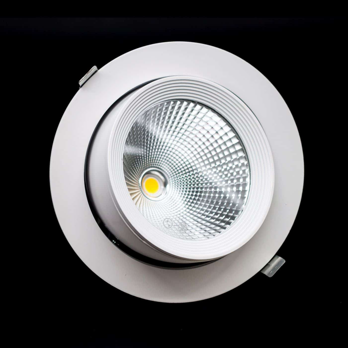 Spot mobil LED incastrat Kelektron Periscope, 30W, alb, rotund, IP20 homesolutions.ro