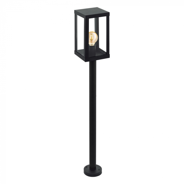 Stalp exterior EGLO ALAMONTE 1 94833, E27 1X60W IP44, Negru