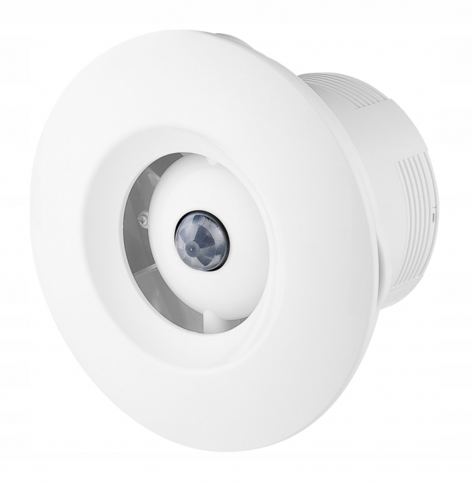 Ventilator baie Awenta ORBIT, 20W 230V, senzor de miscare, timer, alb O150 Awenta