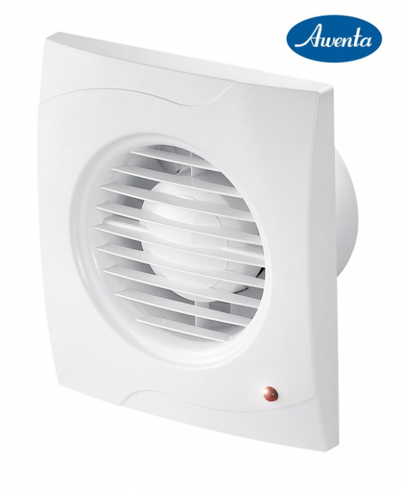 Ventilator baie Awenta Vecco, 14W 230V, intrerupator pe fir, alb O100