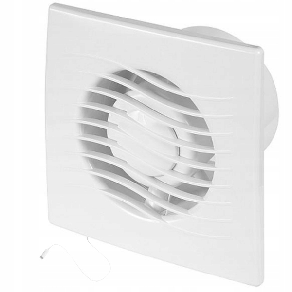 Ventilator baie Awenta WAVE, 16W 230V, intrerupator pe fir, alb O120