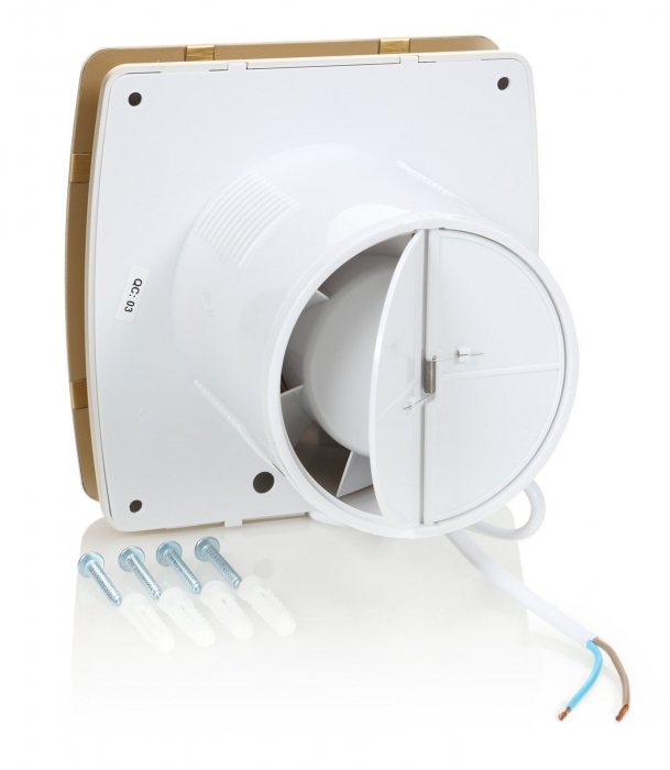 Ventilator baie Sterr, axial, 230 V, culoare aurie, silențios Ø 100 [4]