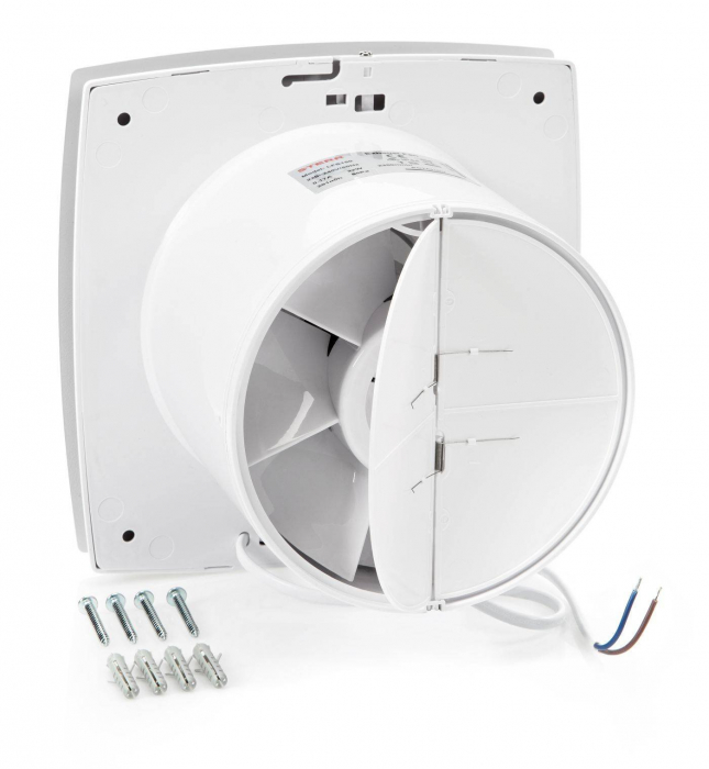 Ventilator baie Sterr, axial, 230 V, silențios, alb Ø 150 [3]