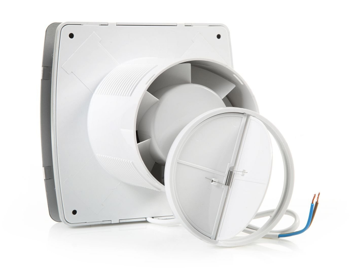 Ventilator baie Sterr, axial, 230 V, silențios, alb, cu timer Ø 100 [3]