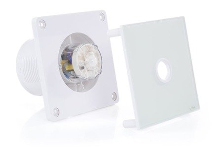Ventilator baie Sterr, axial, 230 V, silențios, alb, senzor de mișcare PIR, timer Ø 100 [2]
