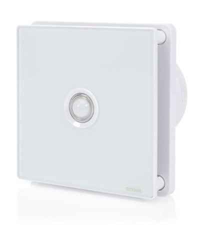 Ventilator baie Sterr, axial, 230 V, silențios, alb, senzor de mișcare PIR, timer Ø 100 [3]