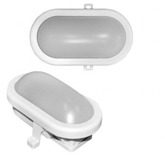 Aplice & Plafoniere - Aplica cu LED oval si senzor de prezenta IP64