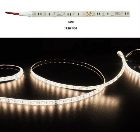 Iluminat - Banda LED 14.4W 24V IP54 5050 lumina Calda