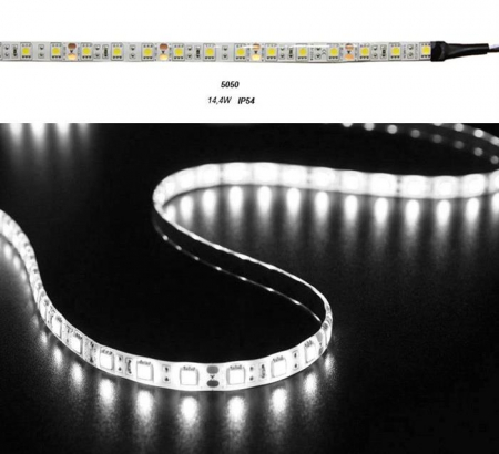 Banda LED 14.4W 24V IP54 5058 lumina RGB+Alb [1]