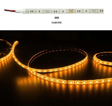 Banda LED - Banda LED 14.4W 24V IP54 5054 lumina Galbena