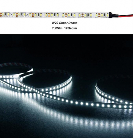 Banda LED - Banda LED 7.2W 12V Super Dense IP20  3529 lumina Rece