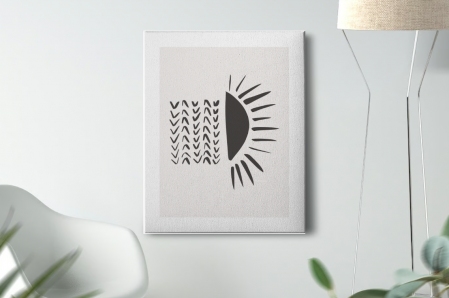 Tablouri Canvas - Tablou Canvas Beige Minimalist Abstract 3