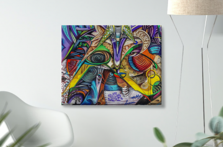 Tablouri Canvas - Tablou Canvas Graffiti Urban Art dimensiune 30x40cm