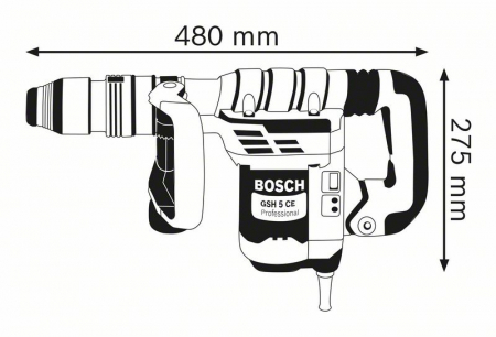Ciocan demolator Bosch GSH 5 CE, 1150W, 8.3J, 2900 batai, SDS Max [1]