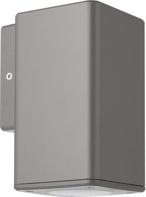 Iluminat exterior - Corp de iluminat aparent patrat din policarbonat GU10- IP54