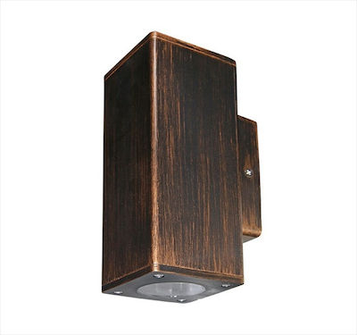 Iluminat exterior - Corp de iluminat aparent patrat din policarbonat GU10- IP54