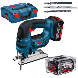 Fierastraie - Ferăstrău vertical  Bosch Gst 18V-Li 2X4,0 Ah L-Boxx 
