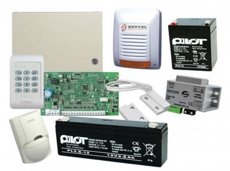 Antiefractie - Kit alarma exterior PC1404, sirena exterior Neka 