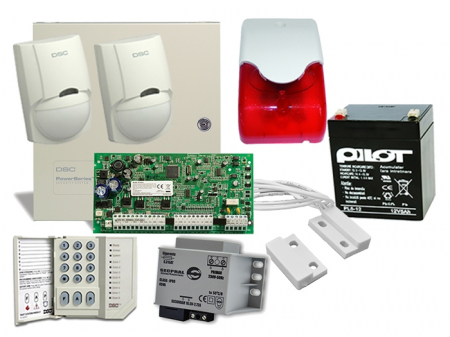 Antiefractie - Kit alarma interior PC1616, sirena interior LD 95