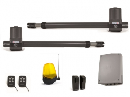 Automatizari - Kit automatizare porti batante 2 x 2.75m,230VAC, 350kg.