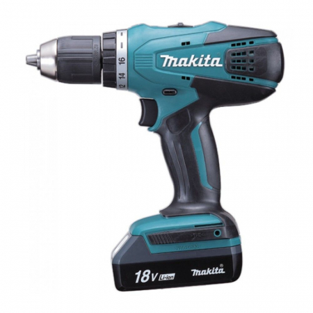Scule electrice - Masina de gaurit si insurubat cu acumulator Makita, 1400 RPM, 18V, 1.3 Ah