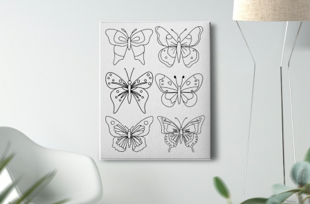 Kids Zone - Tablou Pictura Canvas Butterfly Species 1 dimensiune 50x50cm